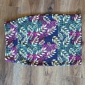 LuLaRoe Cassie Pencil Skirt, XS, Purple, Red, Green, Navy, Cream, Floral